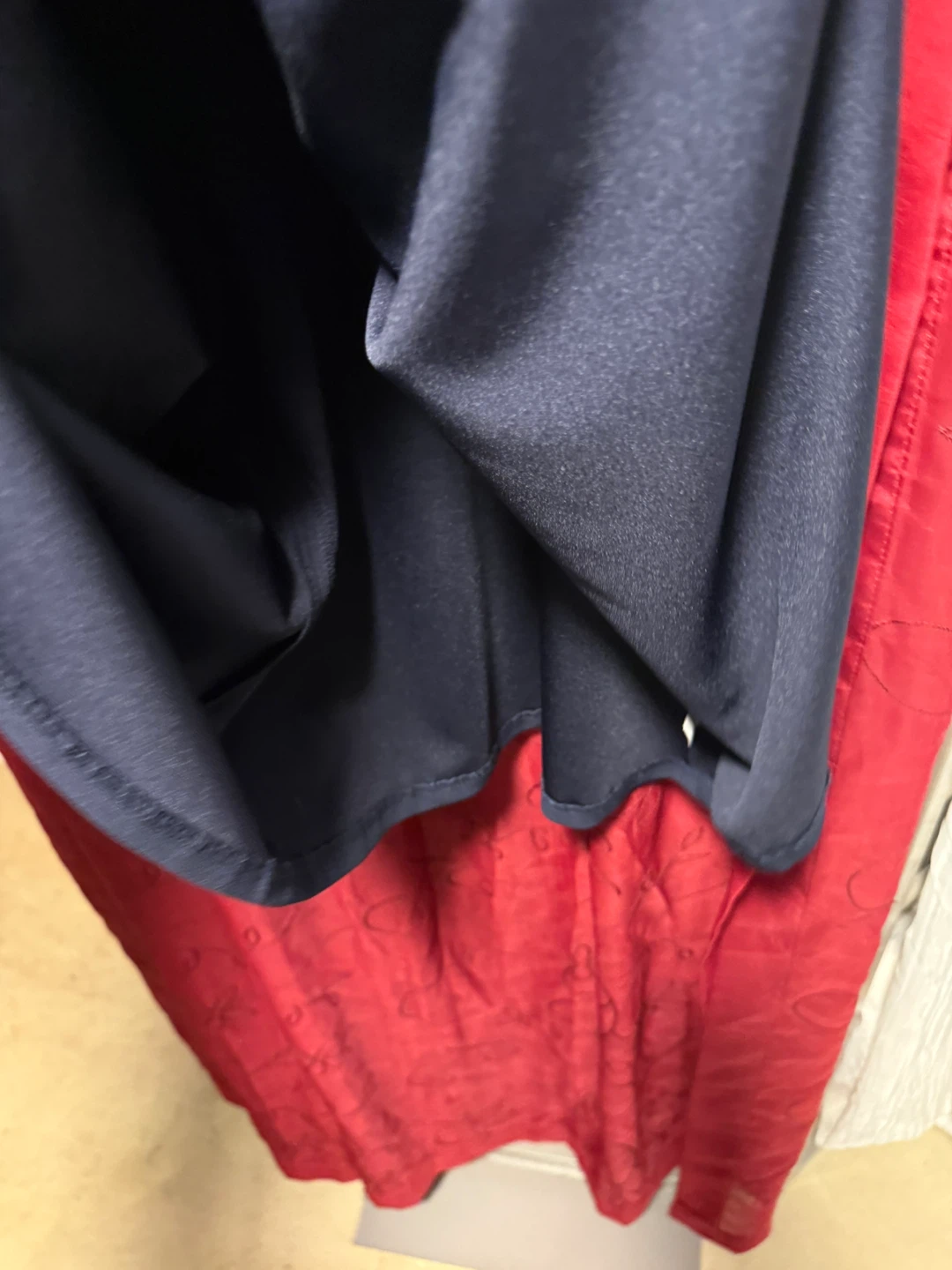 DKNY Navy Blue Ruffle Sleeve Dress - Size S - photo 5