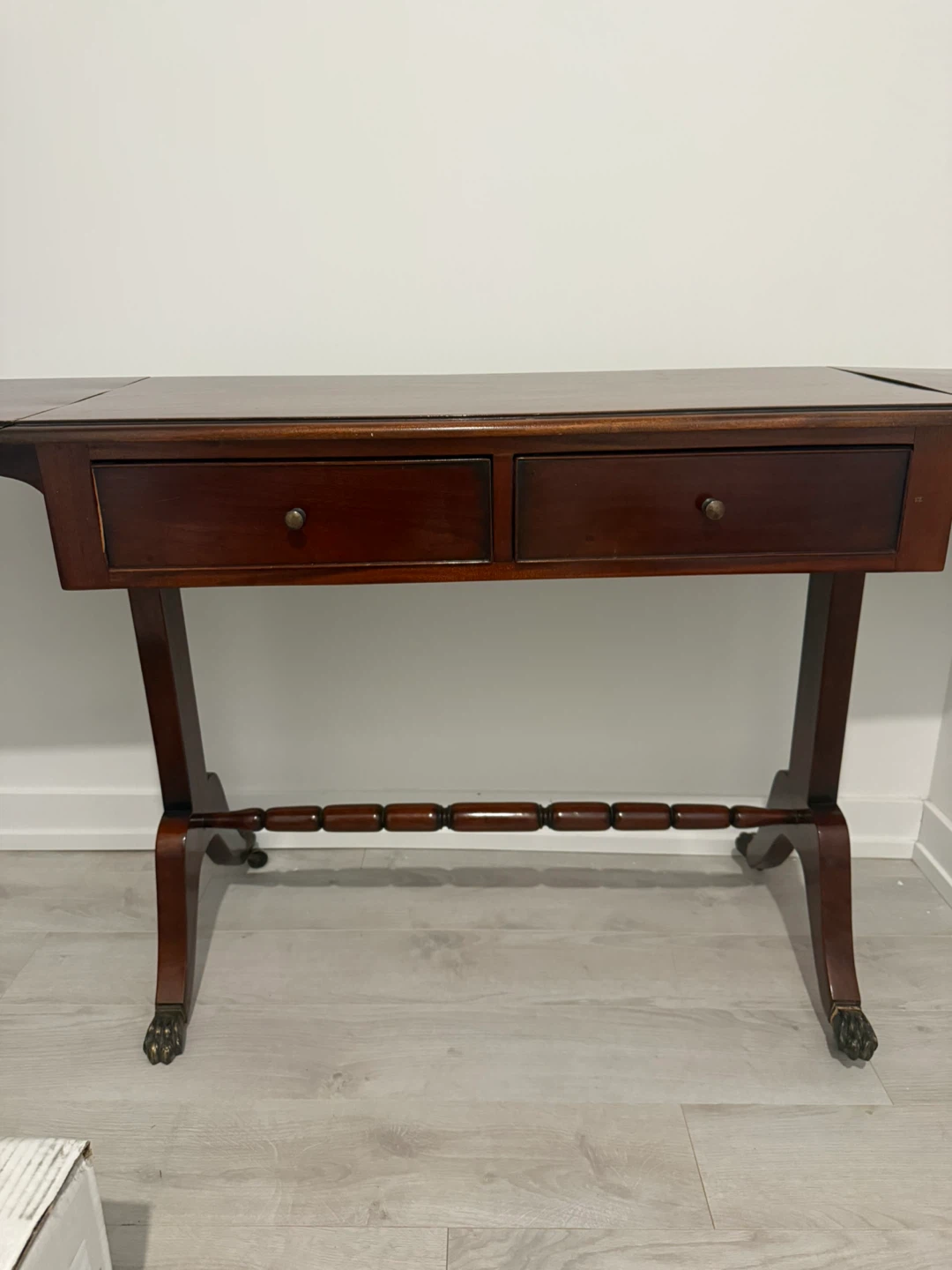 Drop Leaf Console Table with Drawers