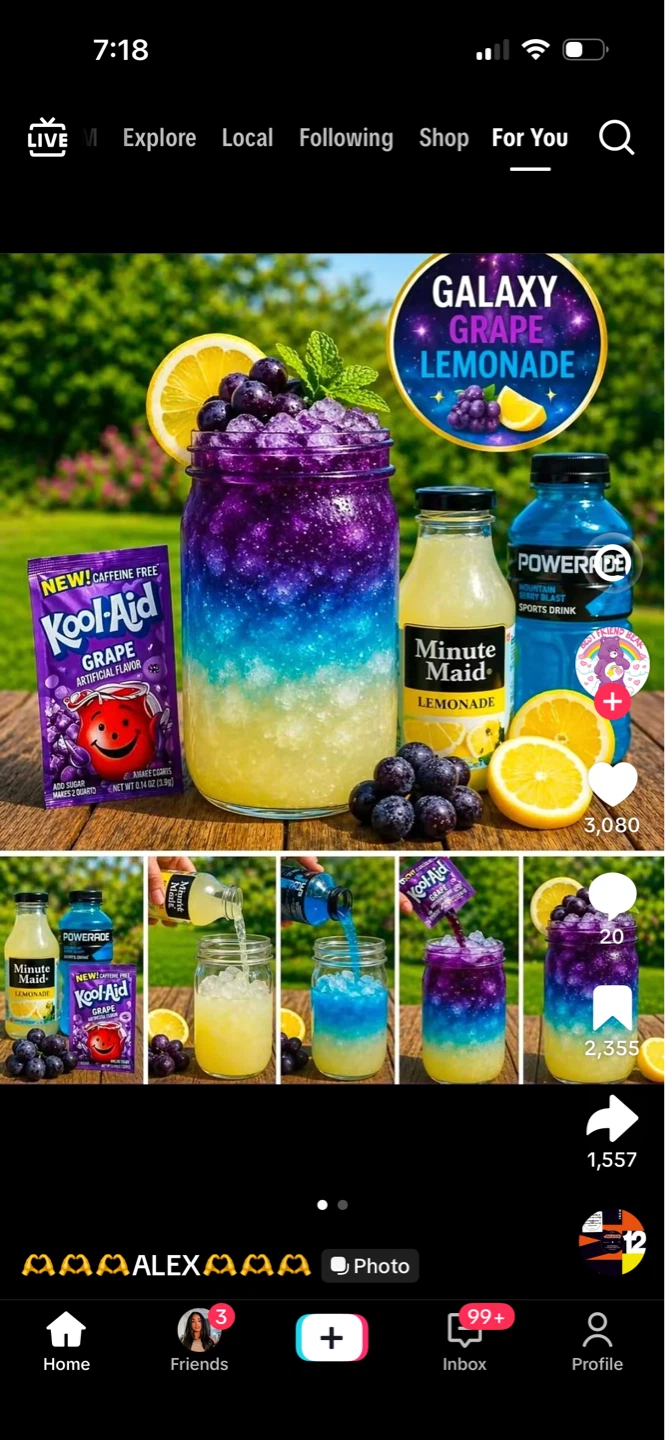 Kool-Aid Grape Artificial Flavor Packet & Minute Maid Lemonade
