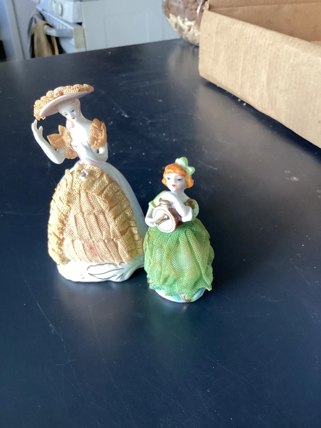 Vintage Porcelain Figurines - Two Ladies