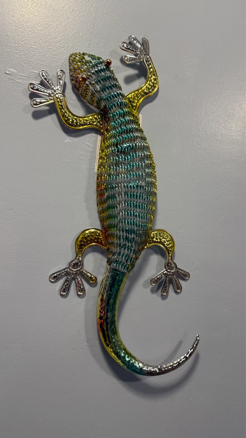 New Decorative Metal Gecko Wall Art