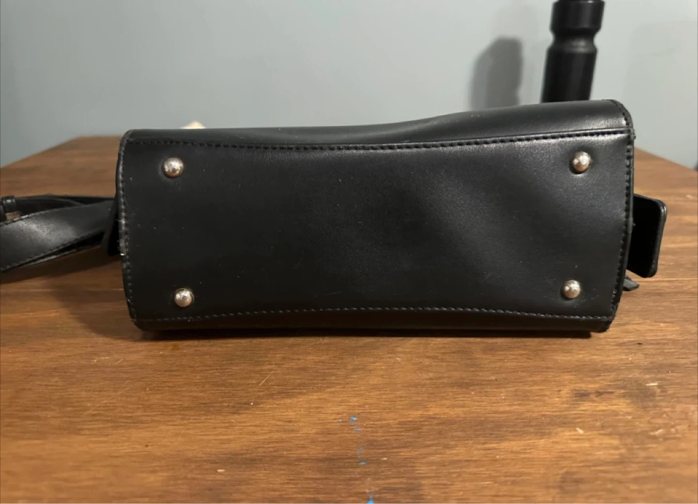 DAVID JONES Black Faux Croc Crossbody Bag - photo 4