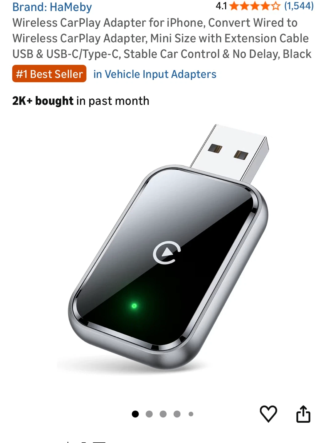HaMeby Wireless CarPlay Adapter - photo 3