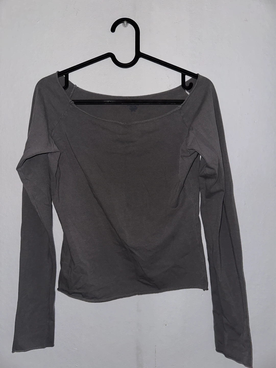 Brandy Melville Grey Long Sleeve Top