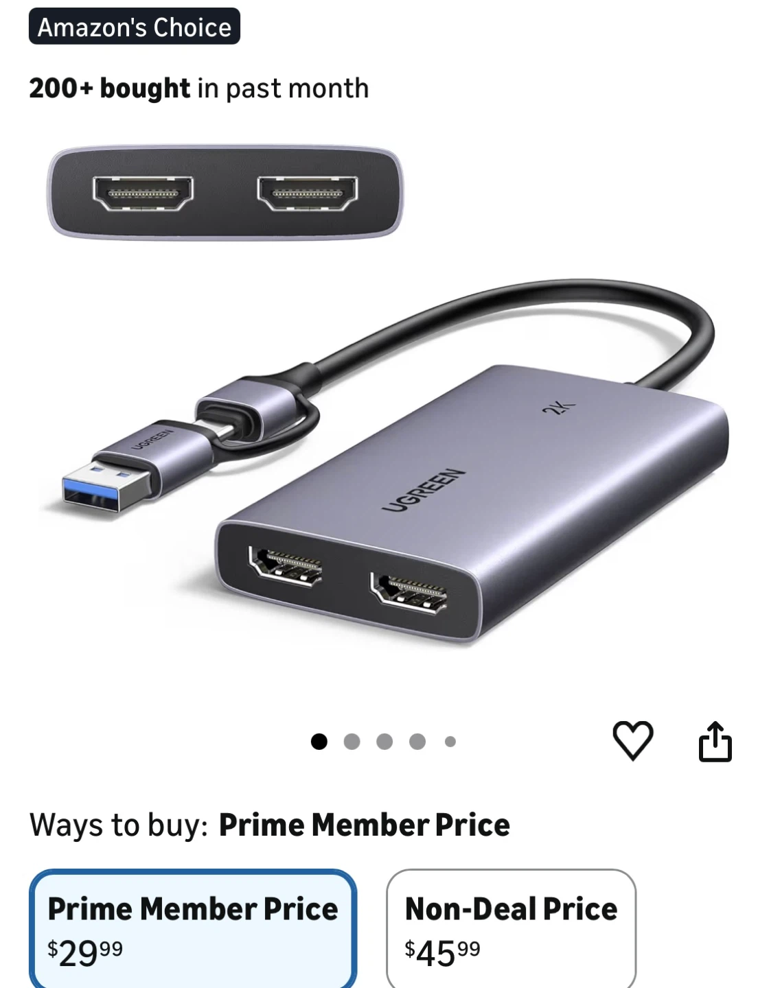 UGREEN HDMI Video Capture Card 2K 30Hz - photo 3