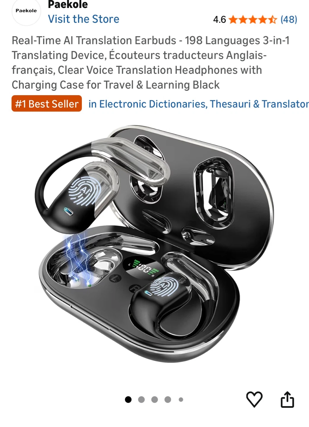 YYK-Q16 AI Translation Open-Ear Earbuds - photo 3
