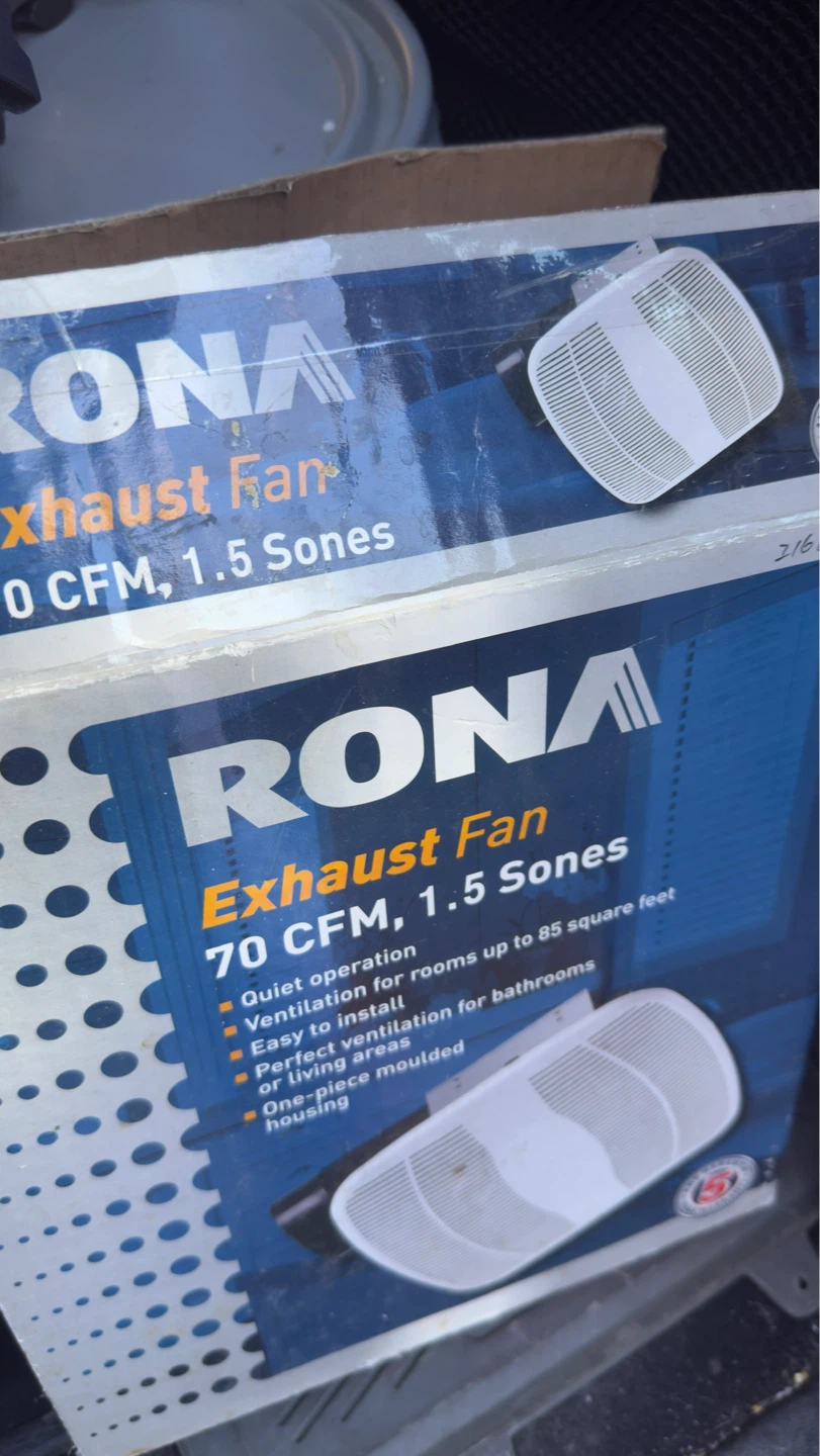RONA Exhaust Fan - 70 CFM, 1.5 Sones
