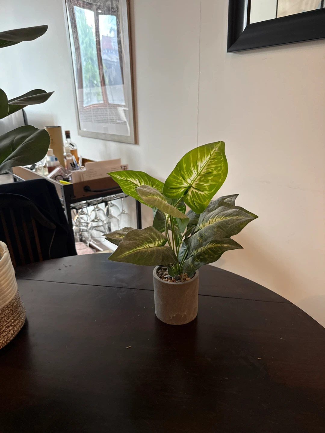 Artificial Plant in Concrete Pot - photo 3
