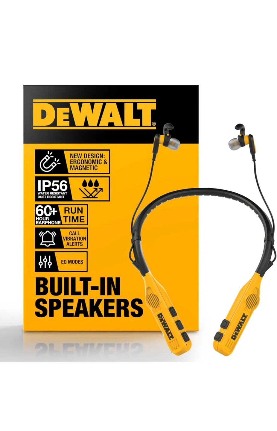 DEWALT Neckband Earphones with Built-in Speakers - photo 2