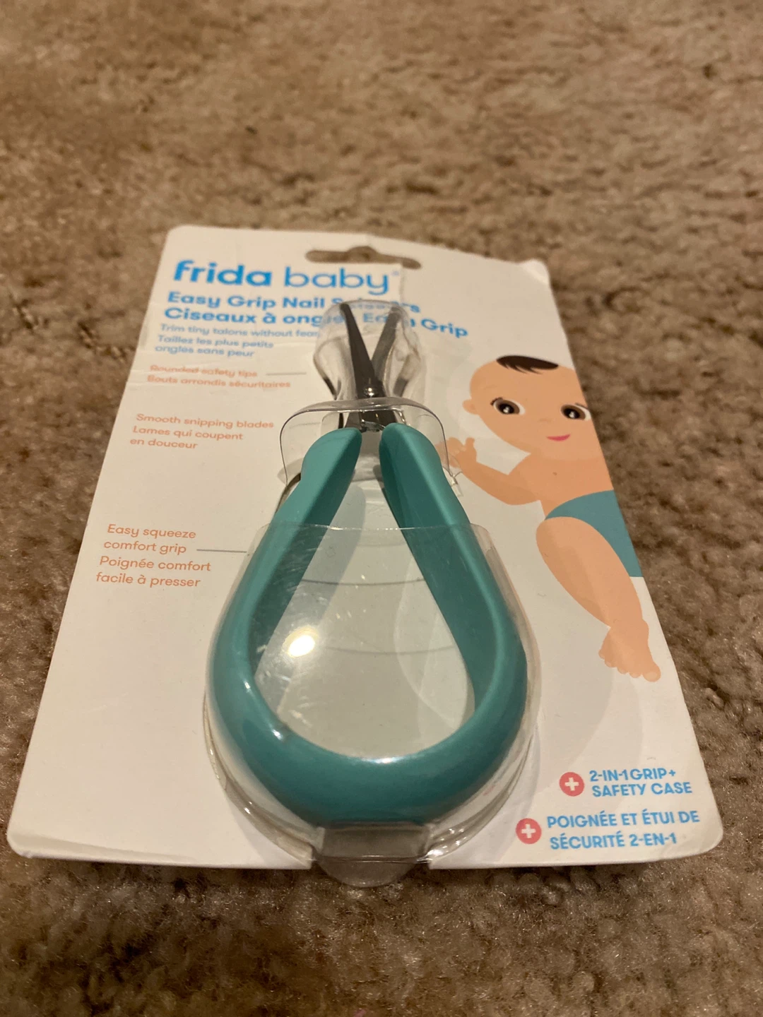 Frida Baby Easy Grip Nail Clippers with Safety Case