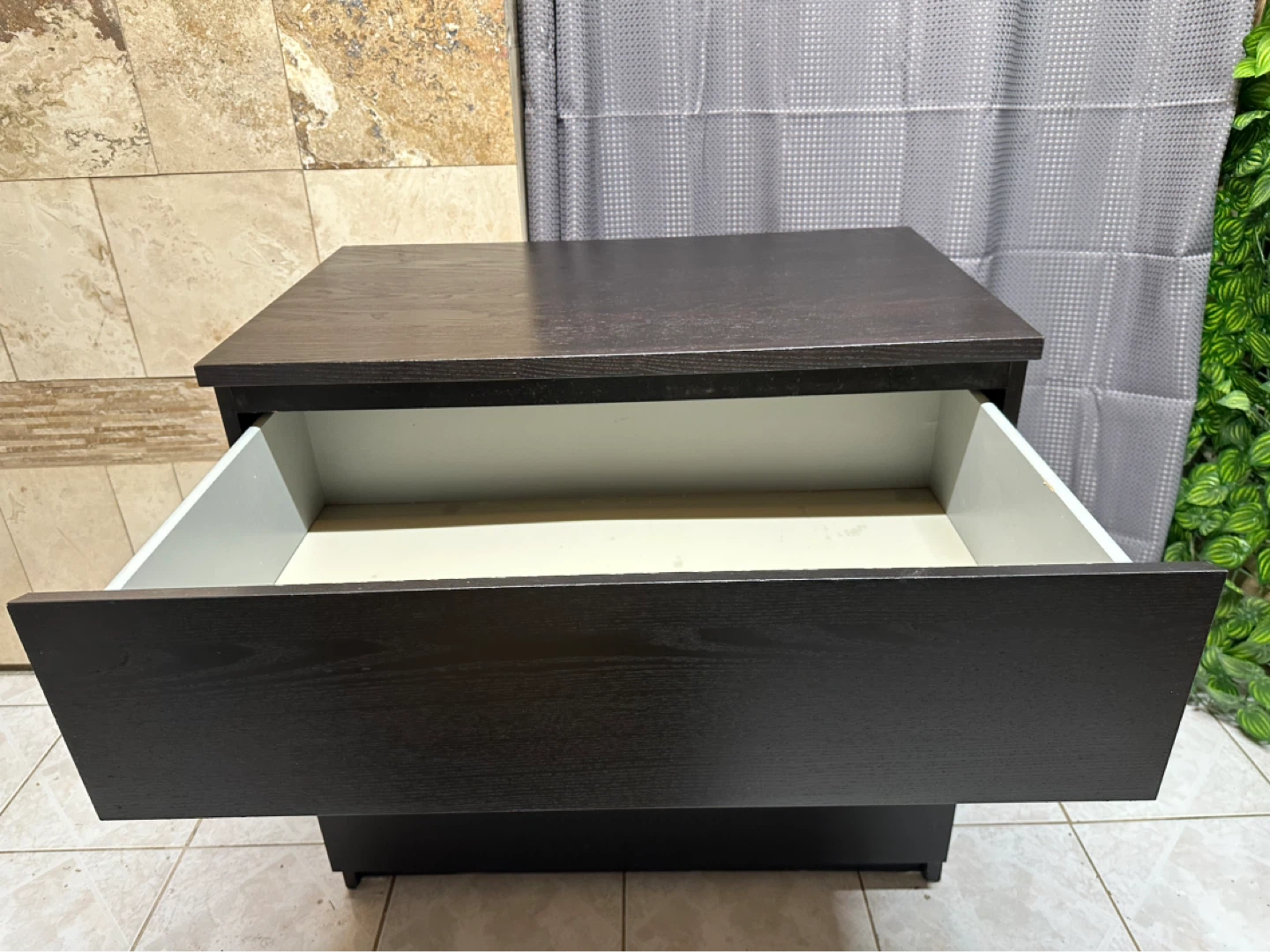 IKEA Modern Dark Wood 3‑Drawer Dresser – Great Condition - photo 5