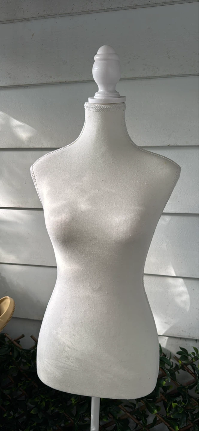 White Fabric Dress Form Mannequin