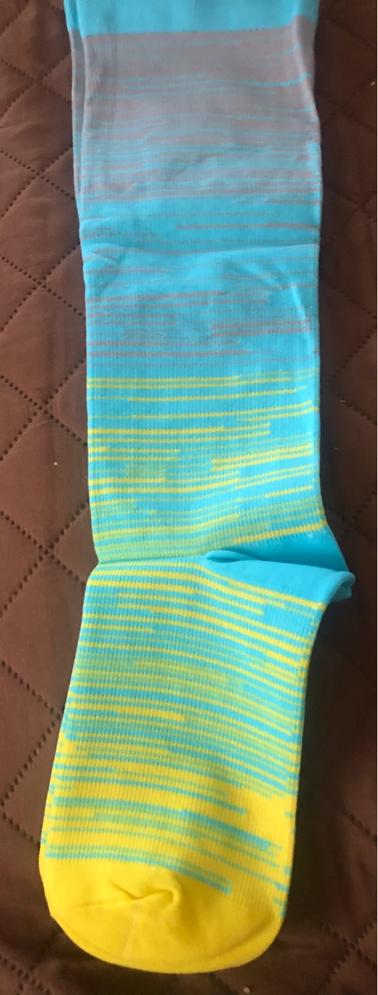 4XL Knee-High Striped Socks