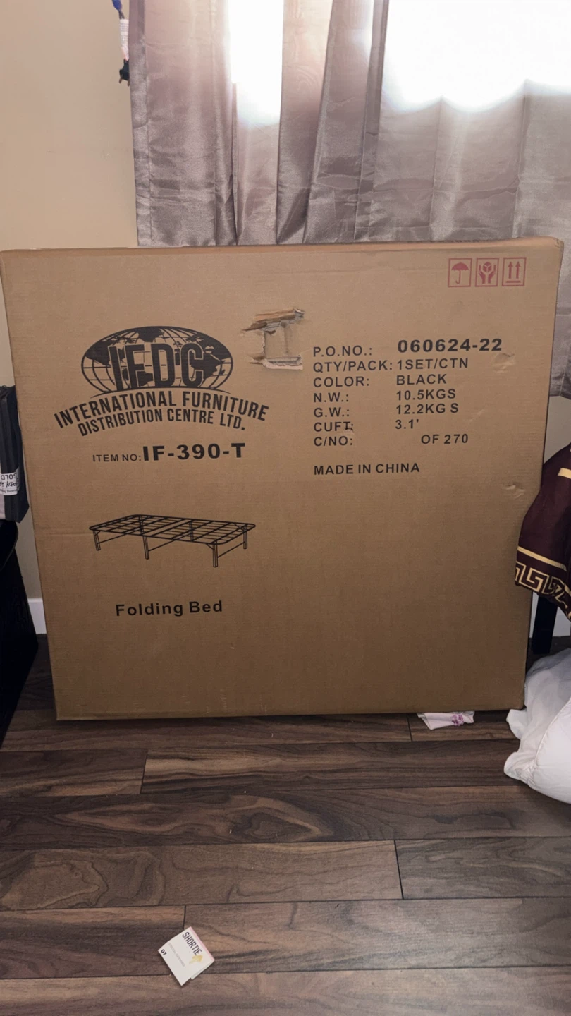 Folding Bed Frame & Twin mattress & bamboo bed sheets