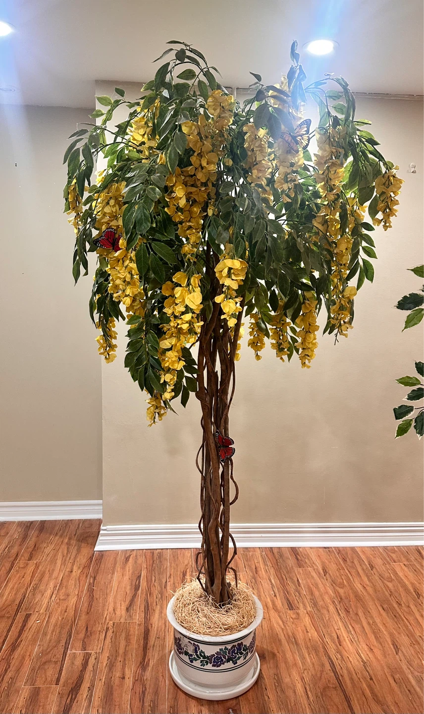 2m Artificial Wisteria Tree in Ceramic Pot