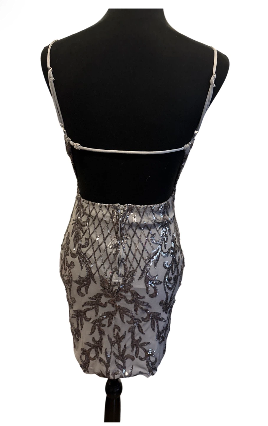 Crystal Sky Sequin Mini Dress Size S - photo 3