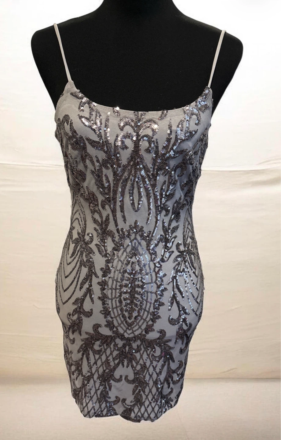 Crystal Sky Sequin Mini Dress Size S