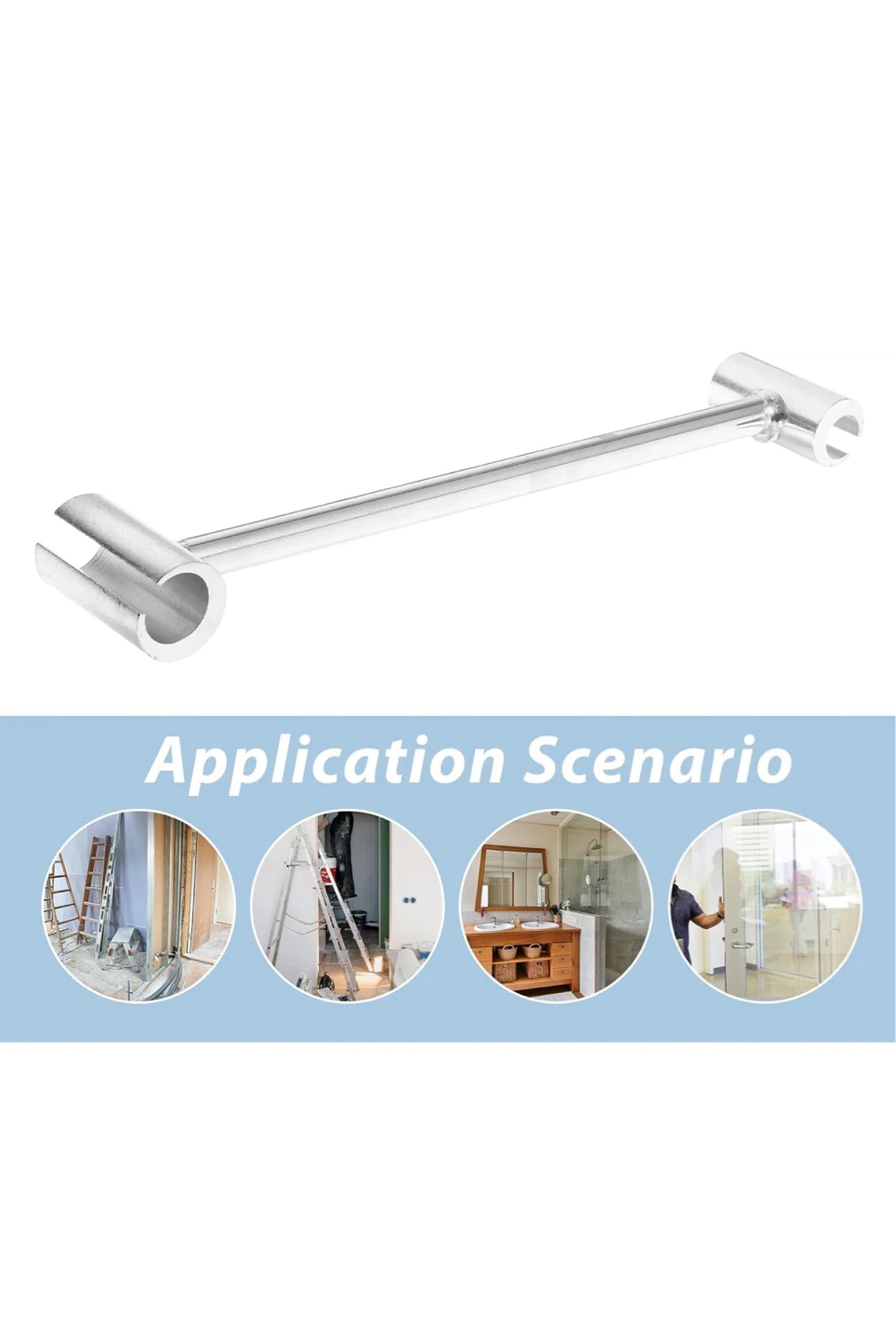 Metal Double-Ended Spanner Wrench Tool - photo 3
