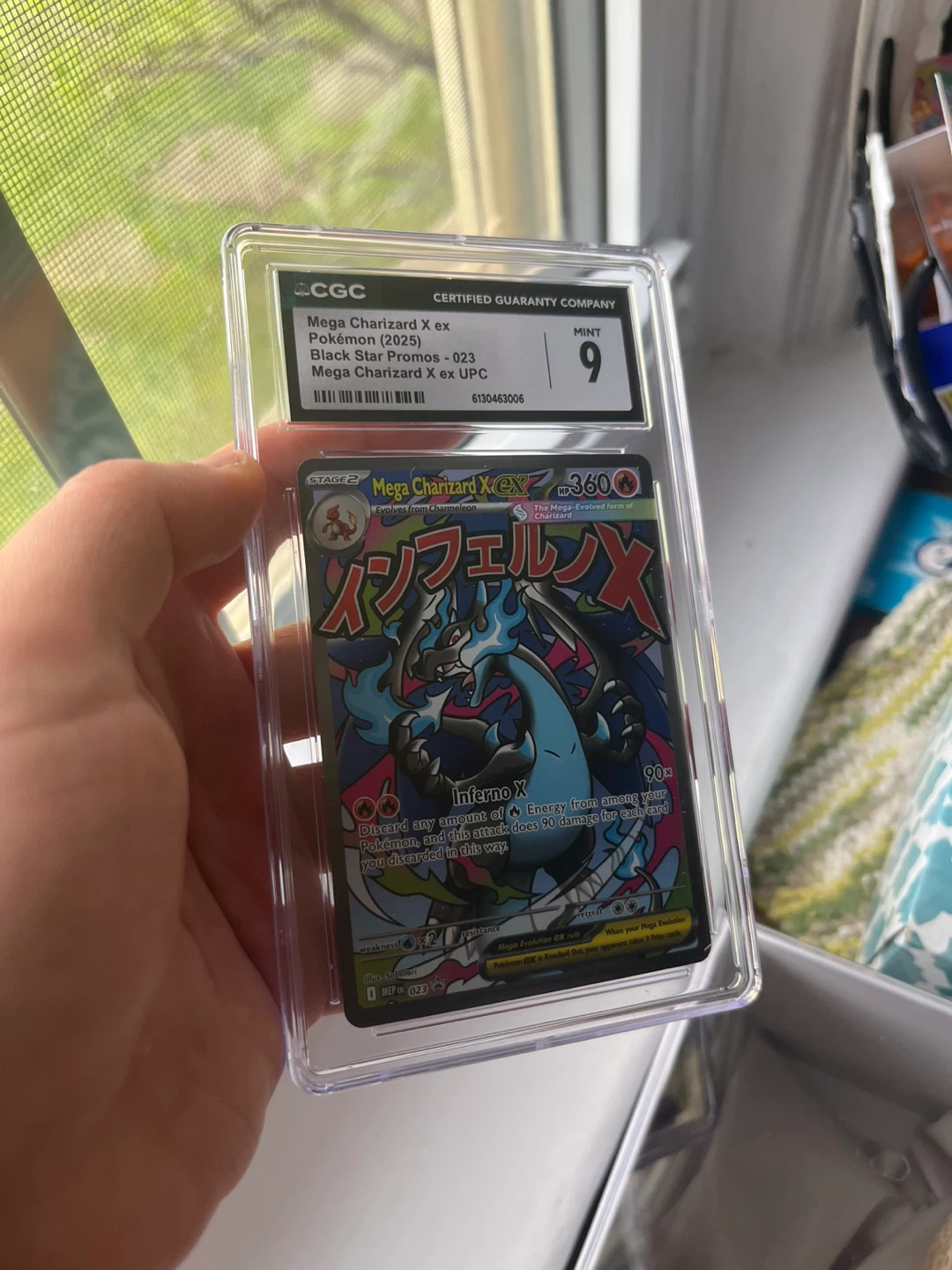 Mega Charizard X EX 023  Black Star Promos Graded CGC 9 Mint - photo 5