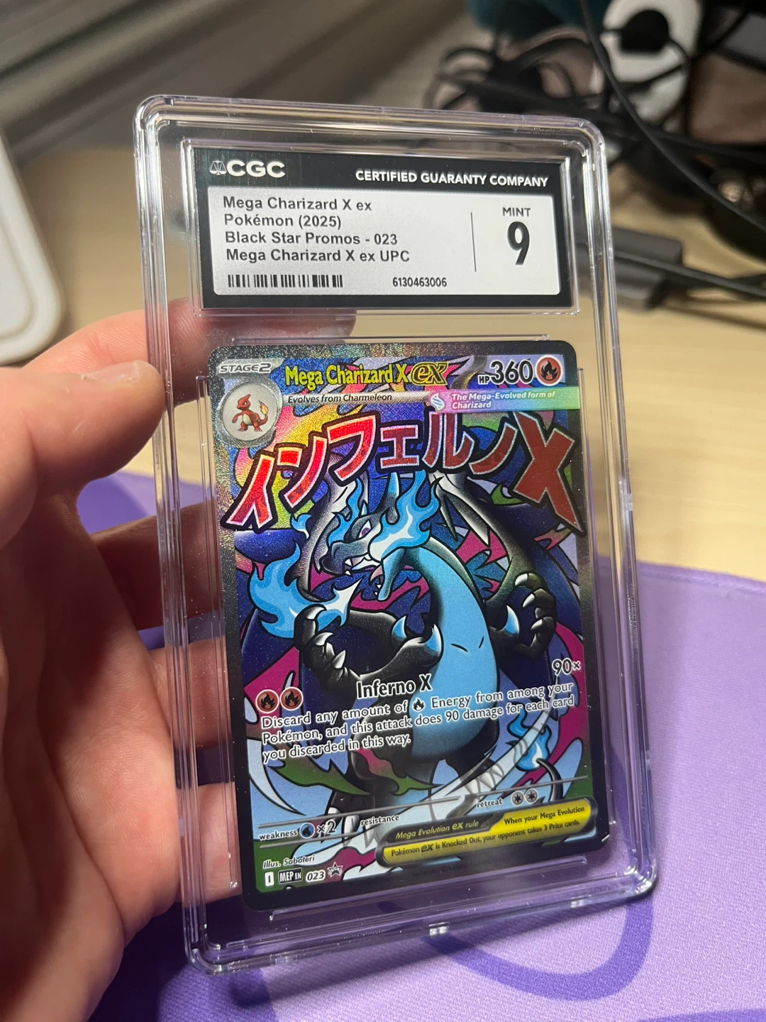 Mega Charizard X EX 023  Black Star Promos Graded CGC 9 Mint