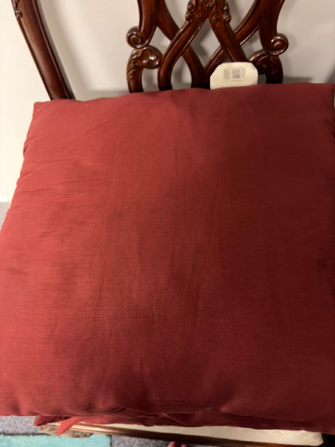 Set of 4 Red Throw Pillows - photo 3
