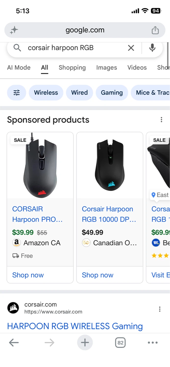 Corsair Gaming Keyboard (K55 RGB) & Mouse (HARPOON RGB) - photo 5