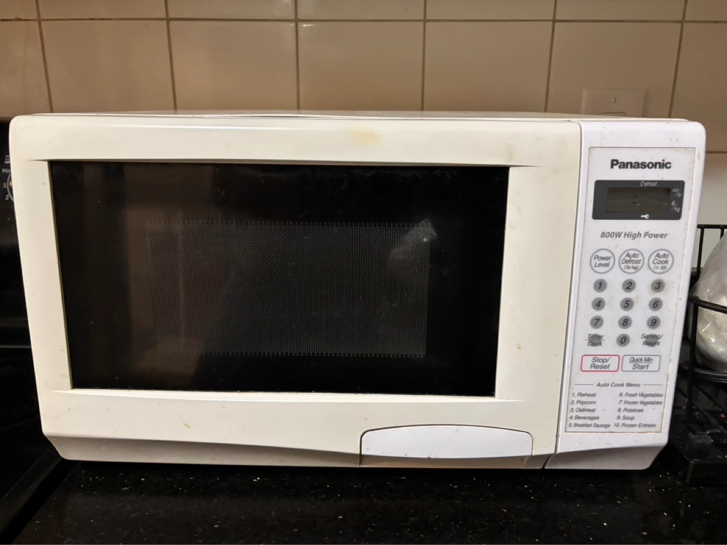 Panasonic 800W High Power Microwave - photo 3