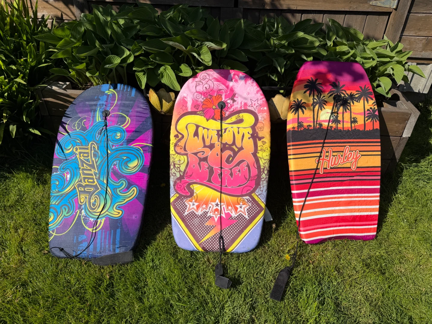 $8.00 each 32” x 18” Three kids boogie surf swim boards