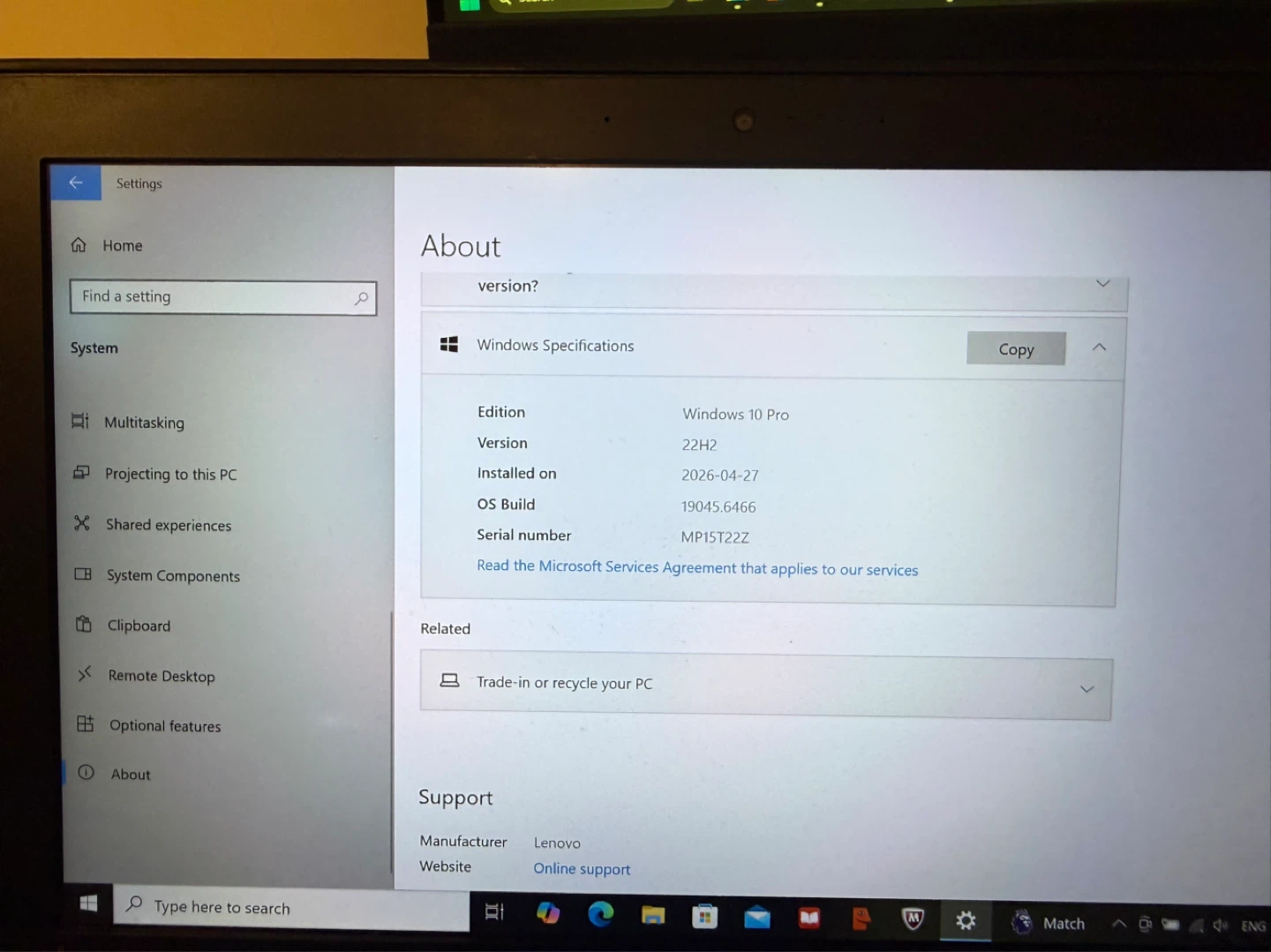 Lenovo Laptop Y700-14ISK - photo 2