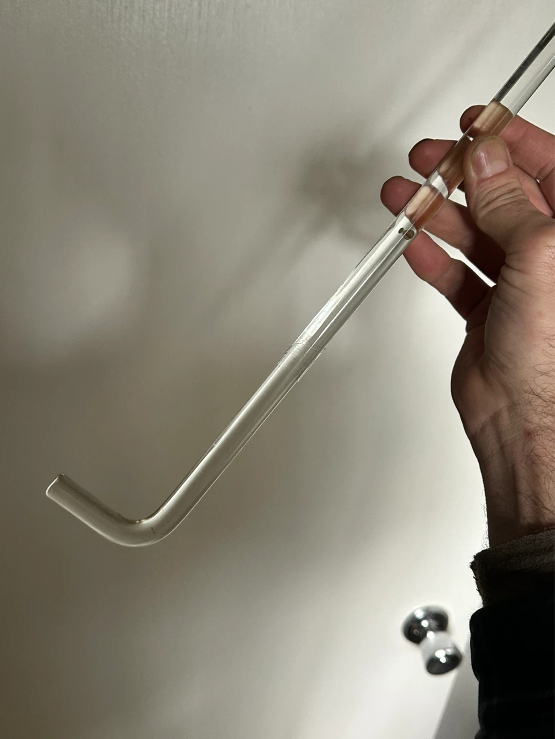 antique glass replacement towel bar - photo 3