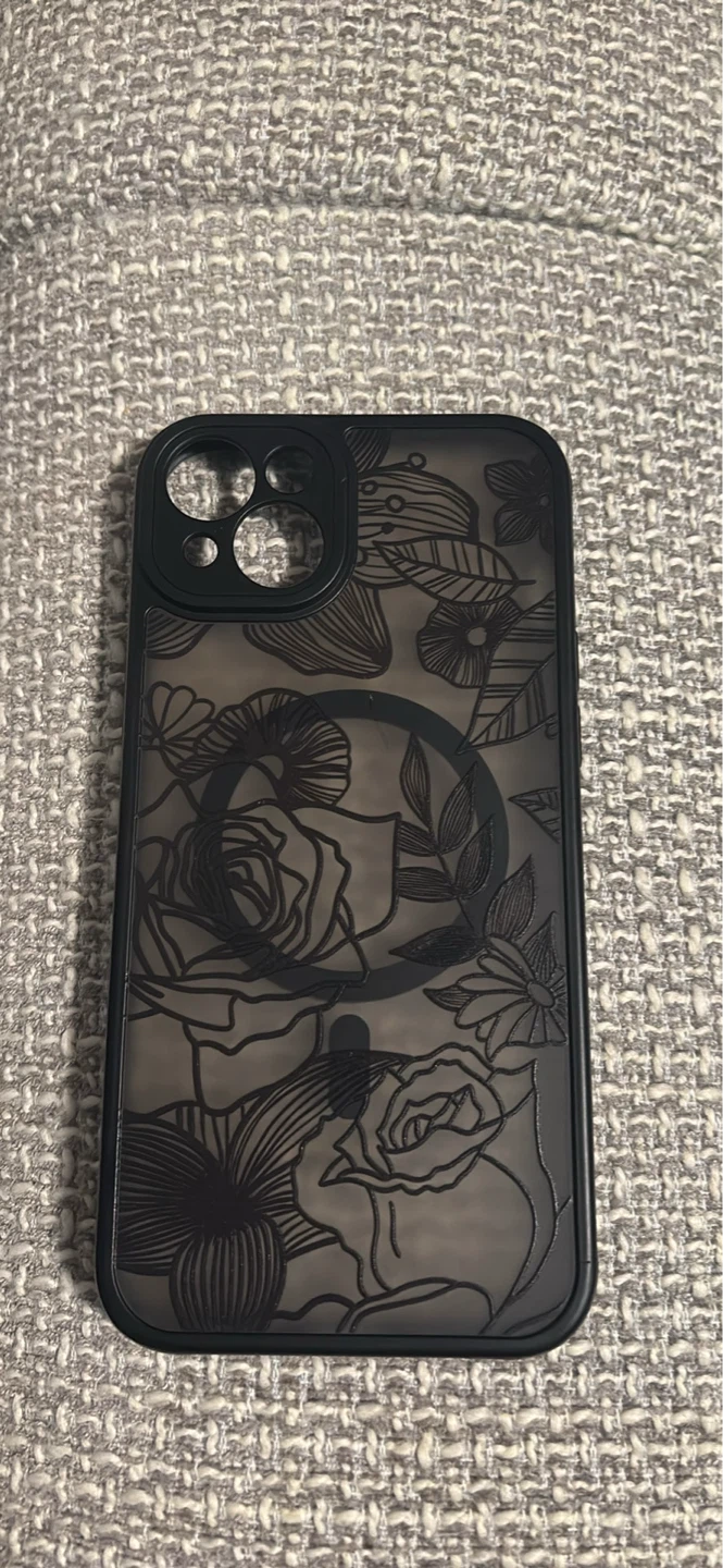 iPhone 15 Plus Case with Floral Design