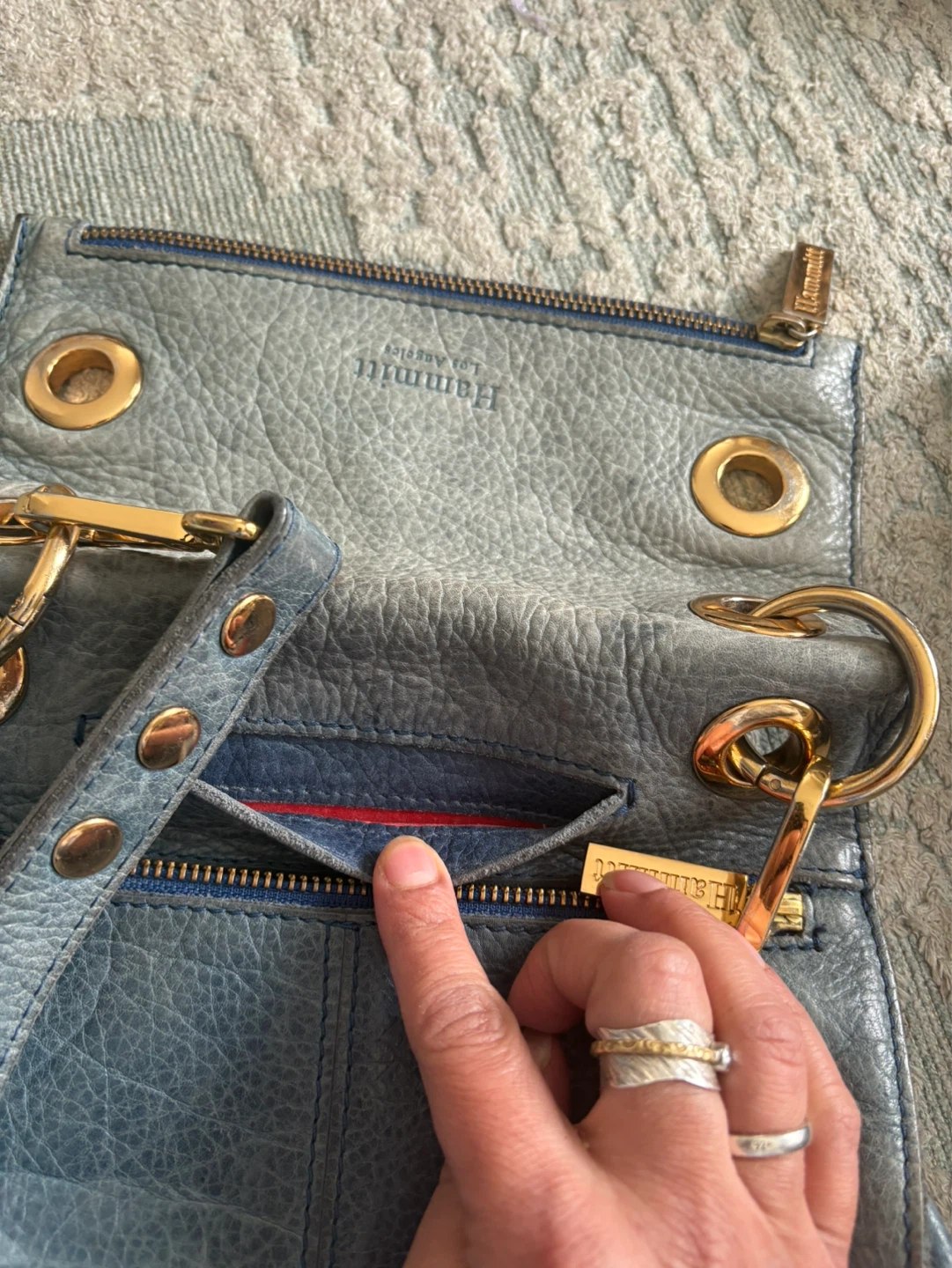 Hammitt Blue Leather Crossbody Bag - photo 3