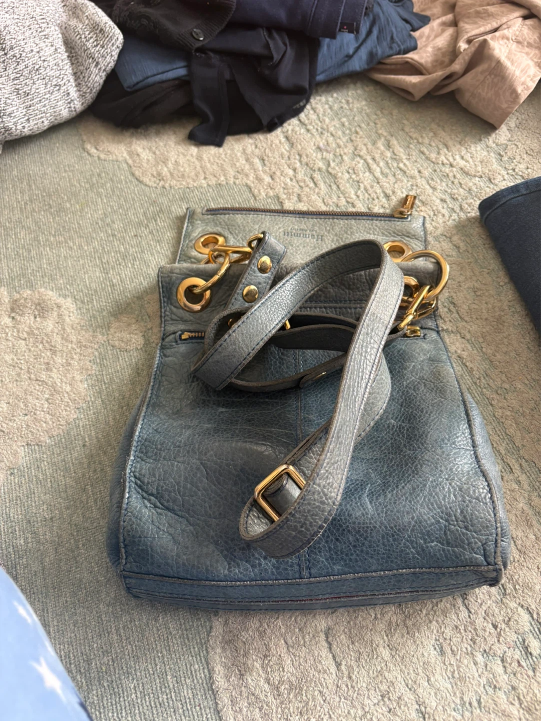 Hammitt Blue Leather Crossbody Bag - photo 4