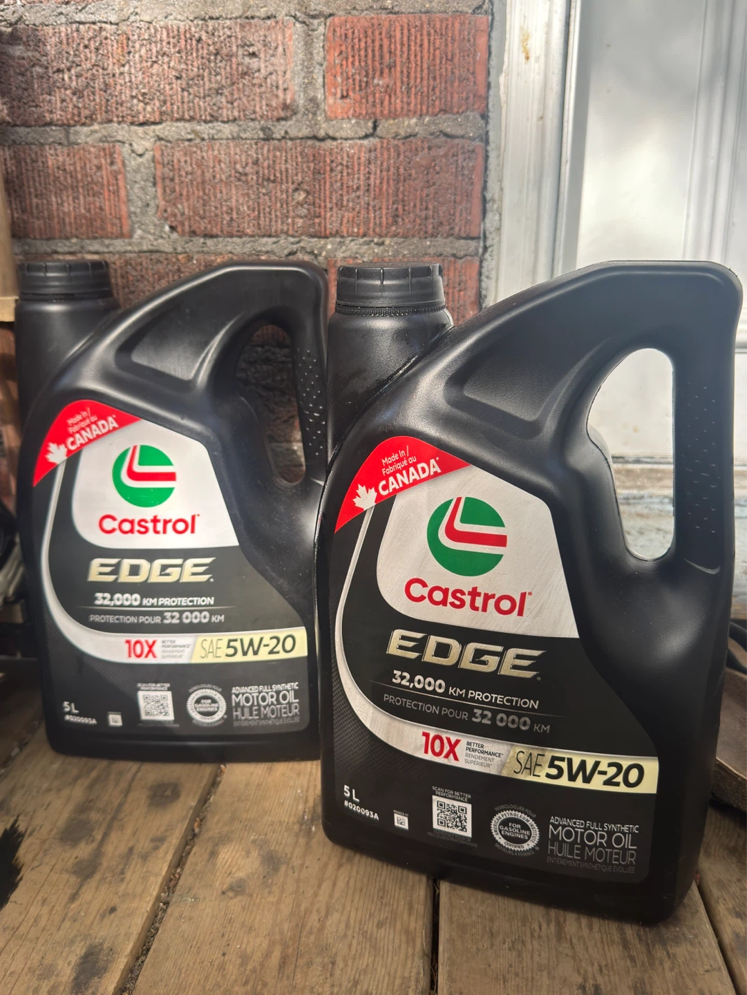 Castrol EDGE SAE 5W-20 Full Synthetic Motor Oil - 5L (2x)