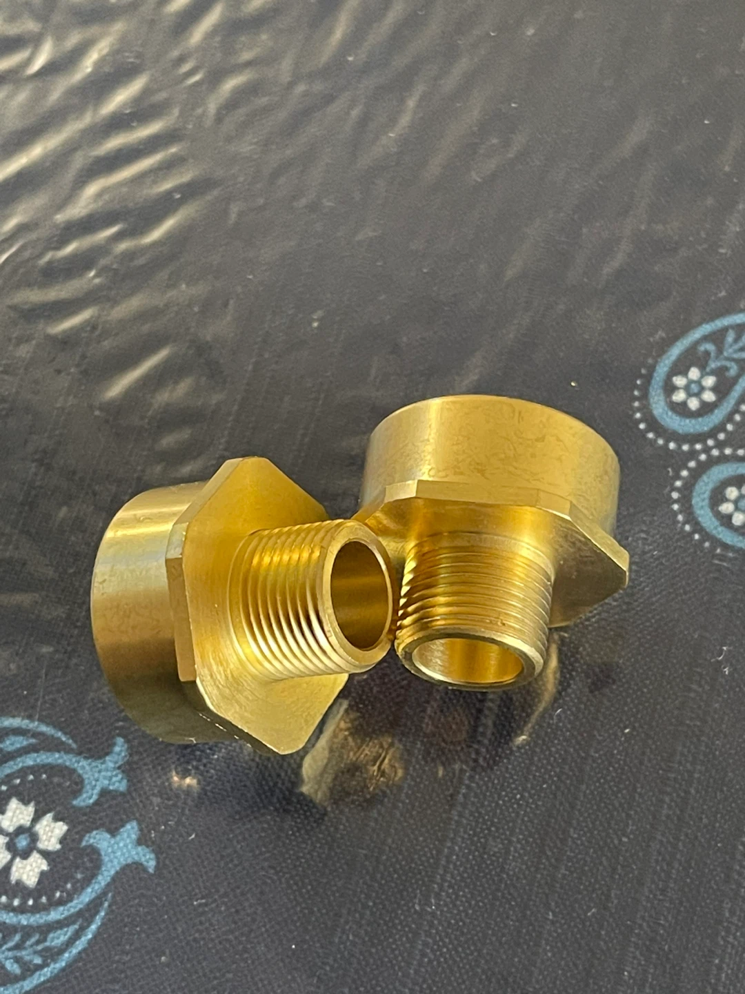 Brass NPT 1/2" Male to G 1/2" Female Adapter Fittings (Set of 2) - photo 3