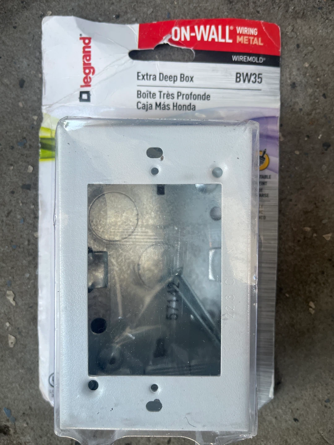 Legrand Wiremold BW35 Extra Deep Box