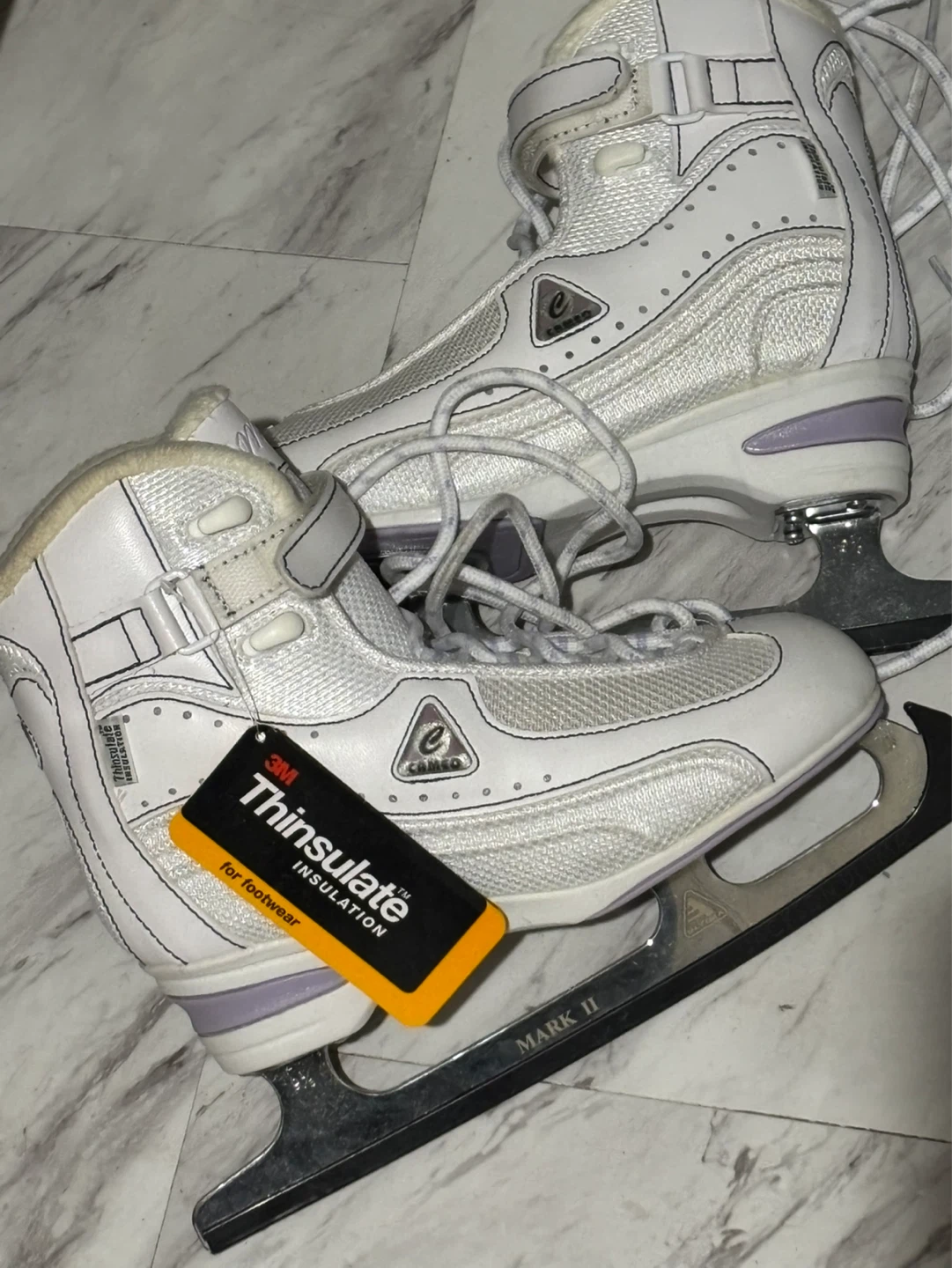 Size 6 White Cameo Figure Skates