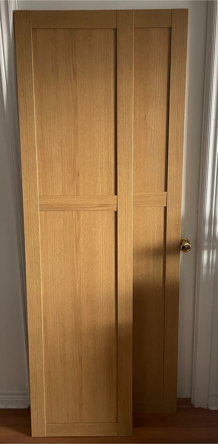 Pax Doors with Hinges in retired Oak colour