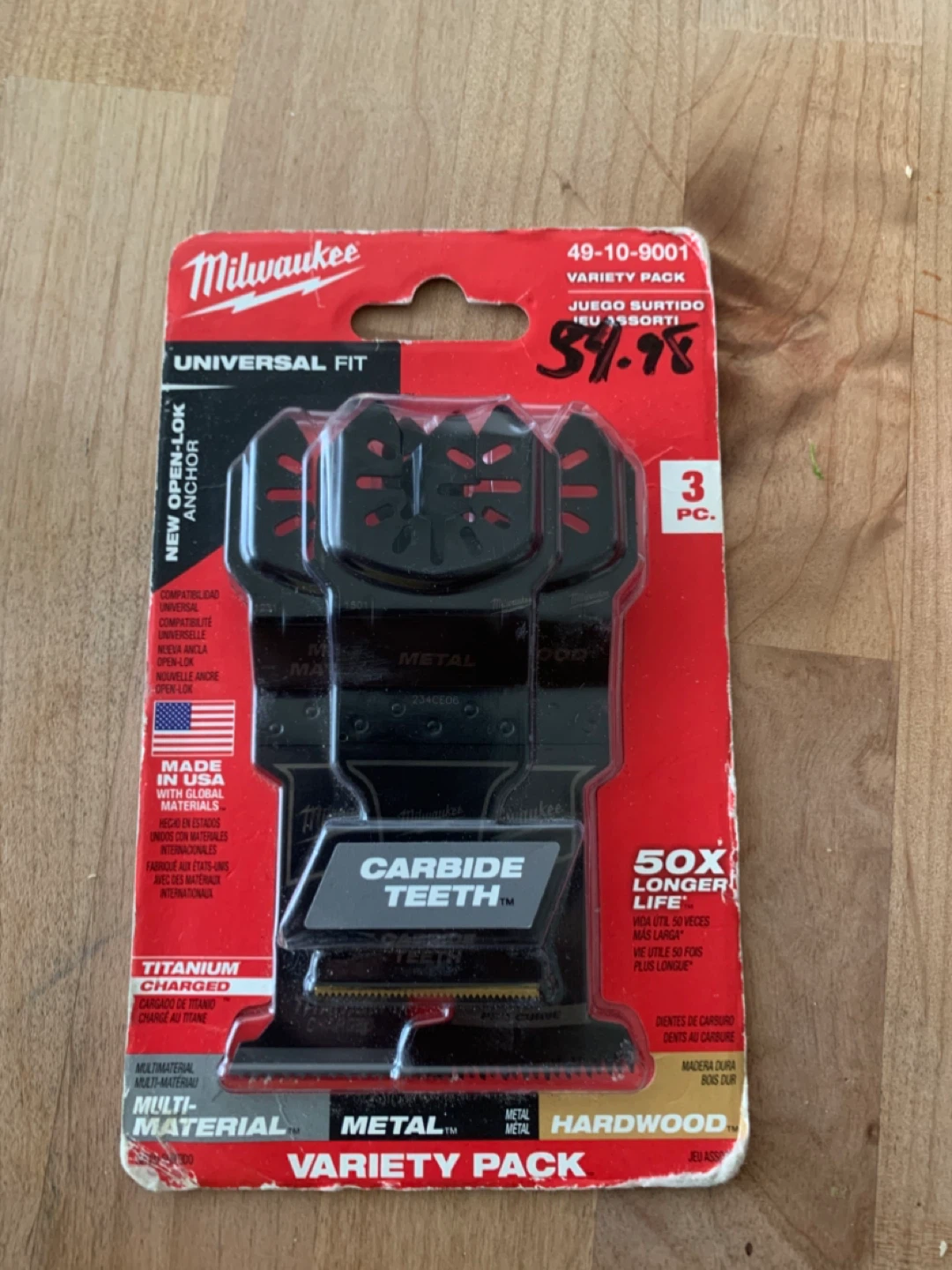 Milwaukee oscillating multi-tool blade kits.