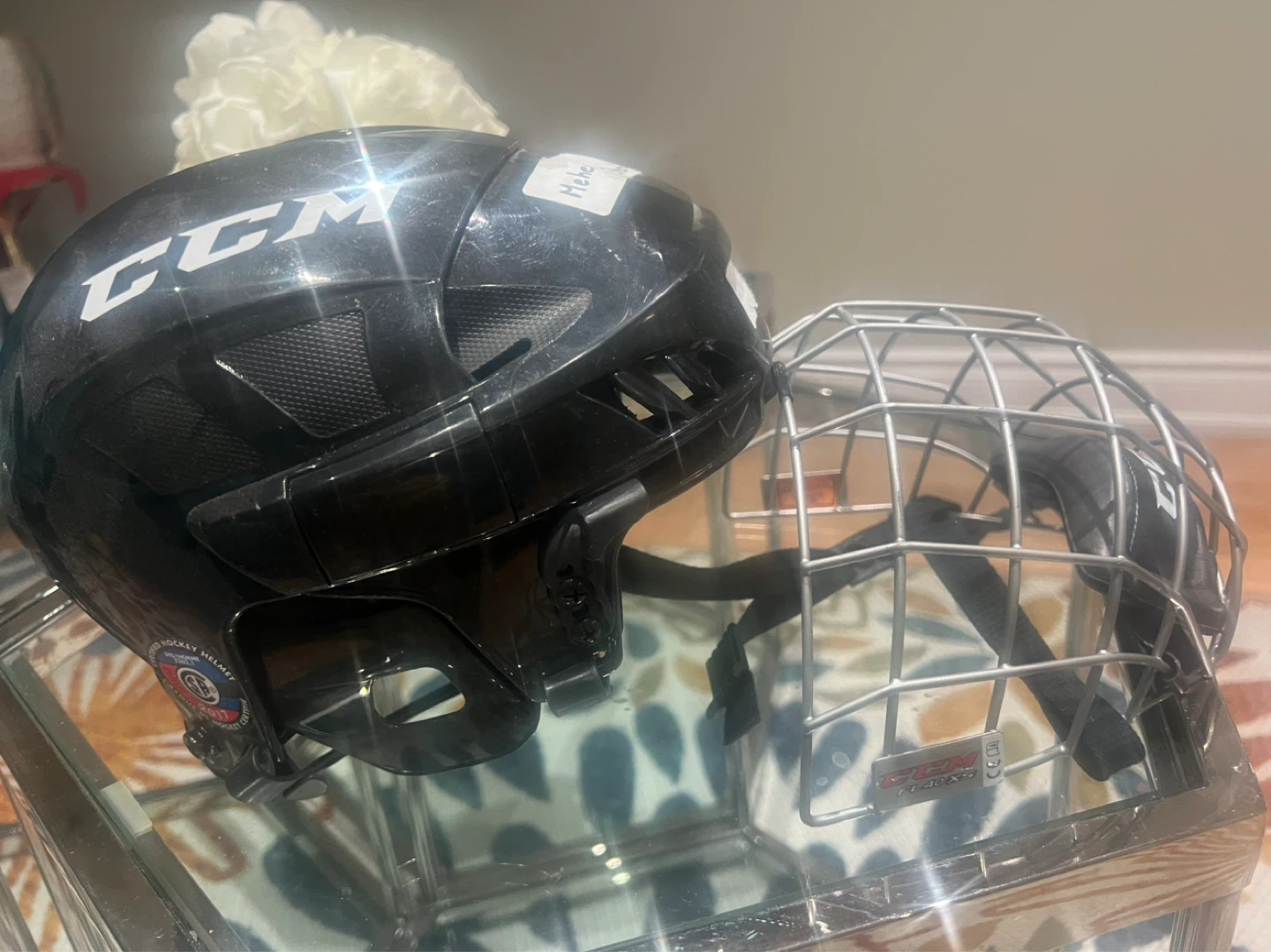 CCM Hockey Helmet with Cage