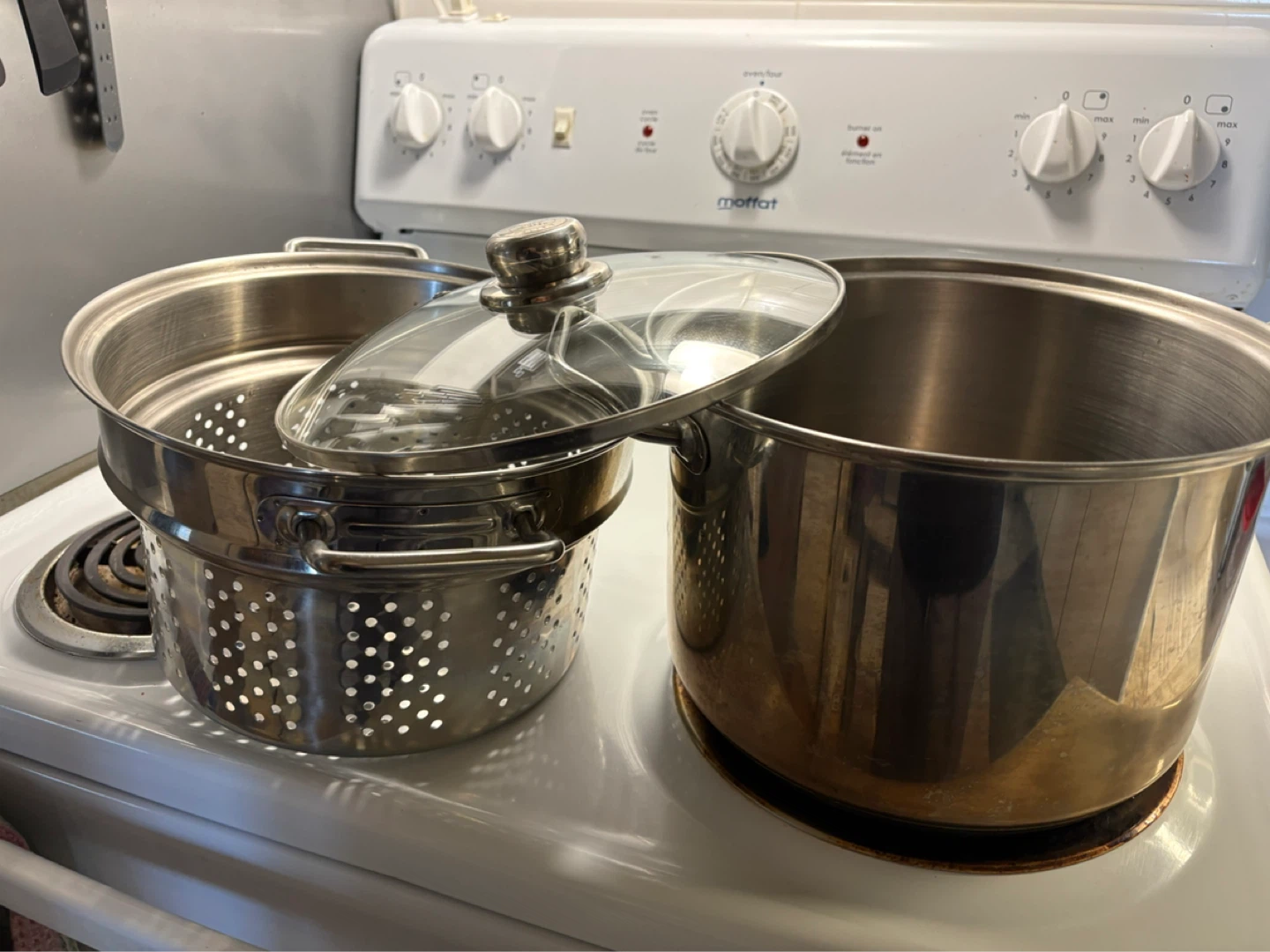 Stainless Steel Steamer Pot with Glass Lid - photo 2