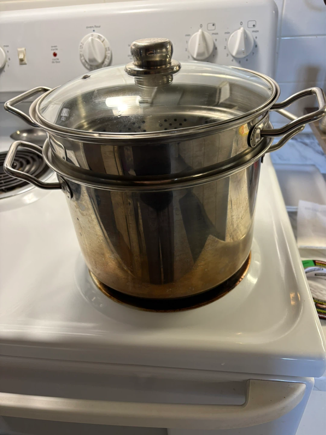 Stainless Steel Steamer Pot with Glass Lid