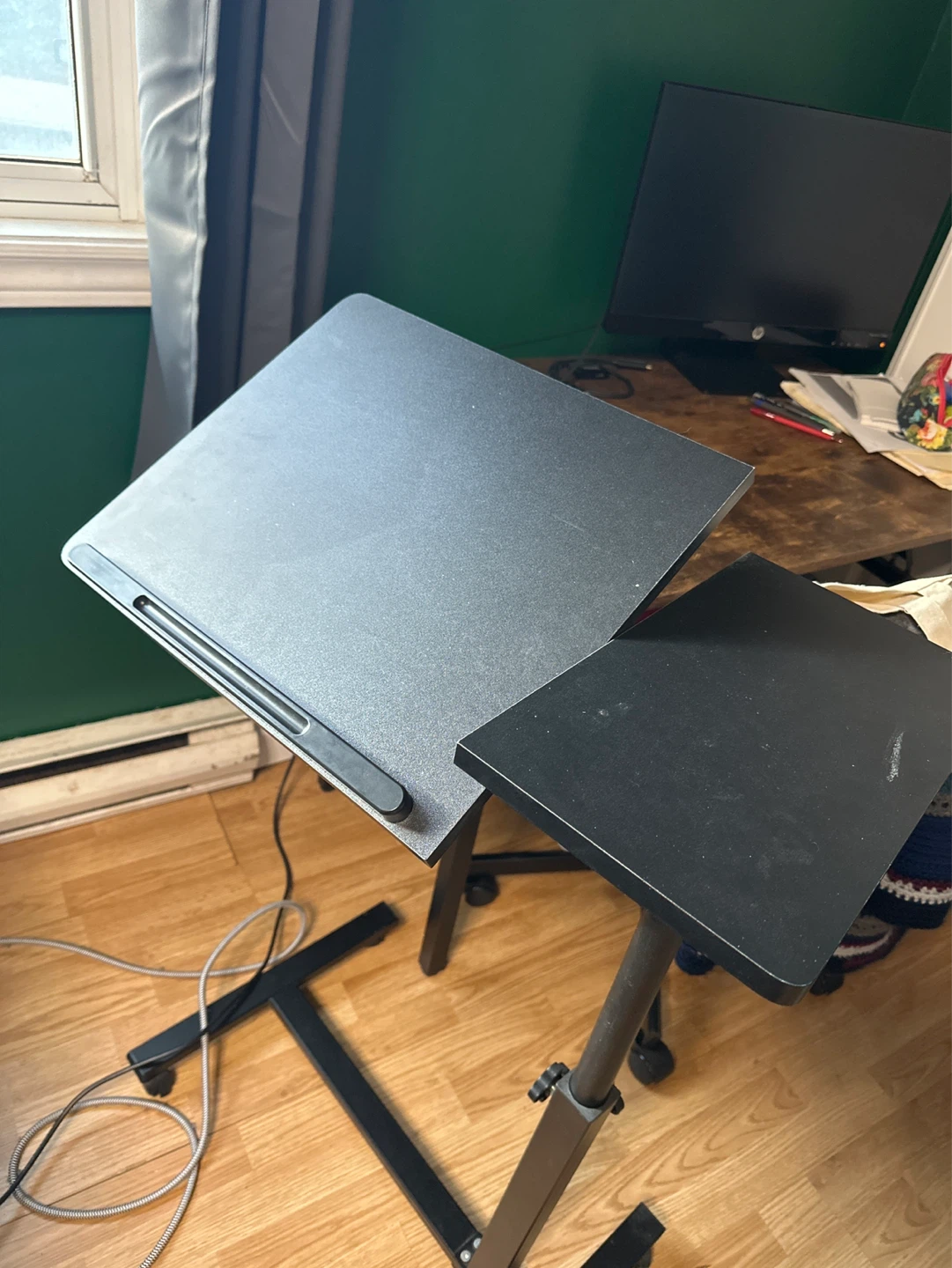 Adjustable Rolling Laptop Desk - photo 4