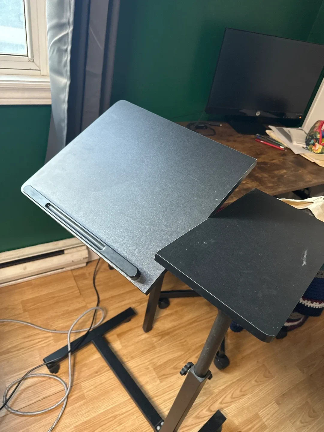 Adjustable Rolling Laptop Desk - photo 4
