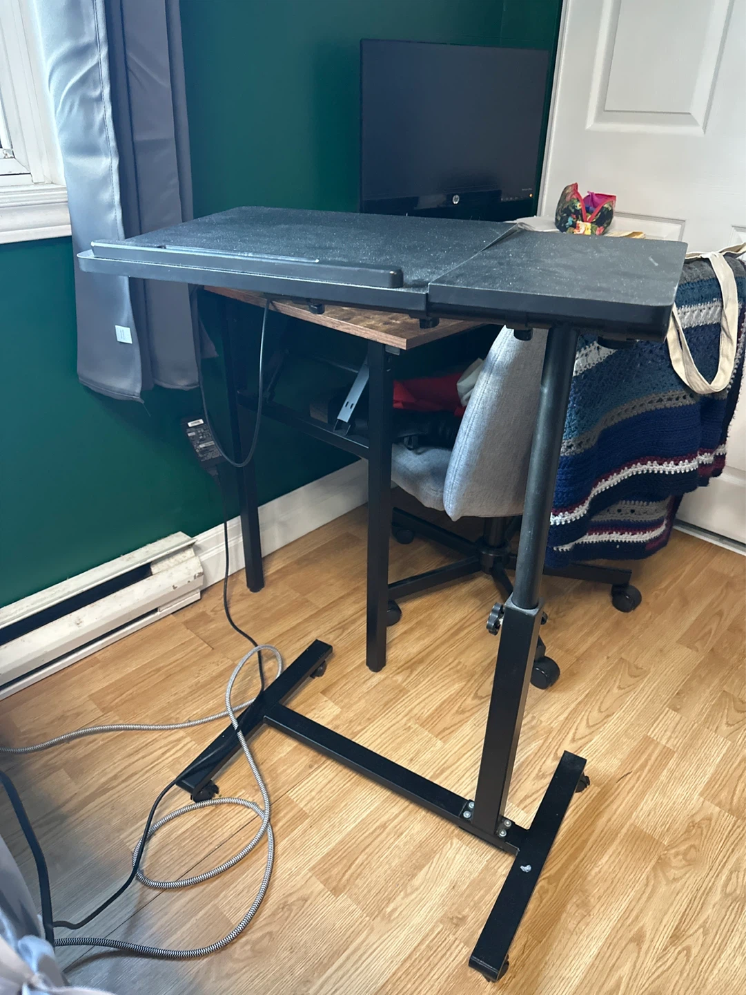 Adjustable Rolling Laptop Desk - photo 2