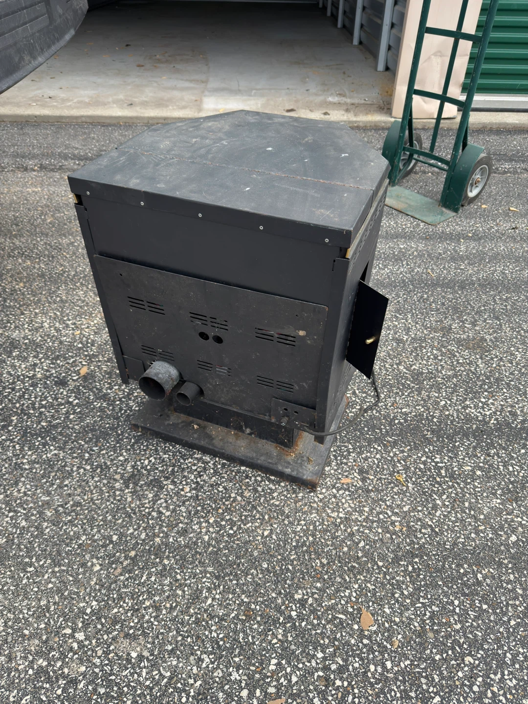 Used Black Pellet Stove