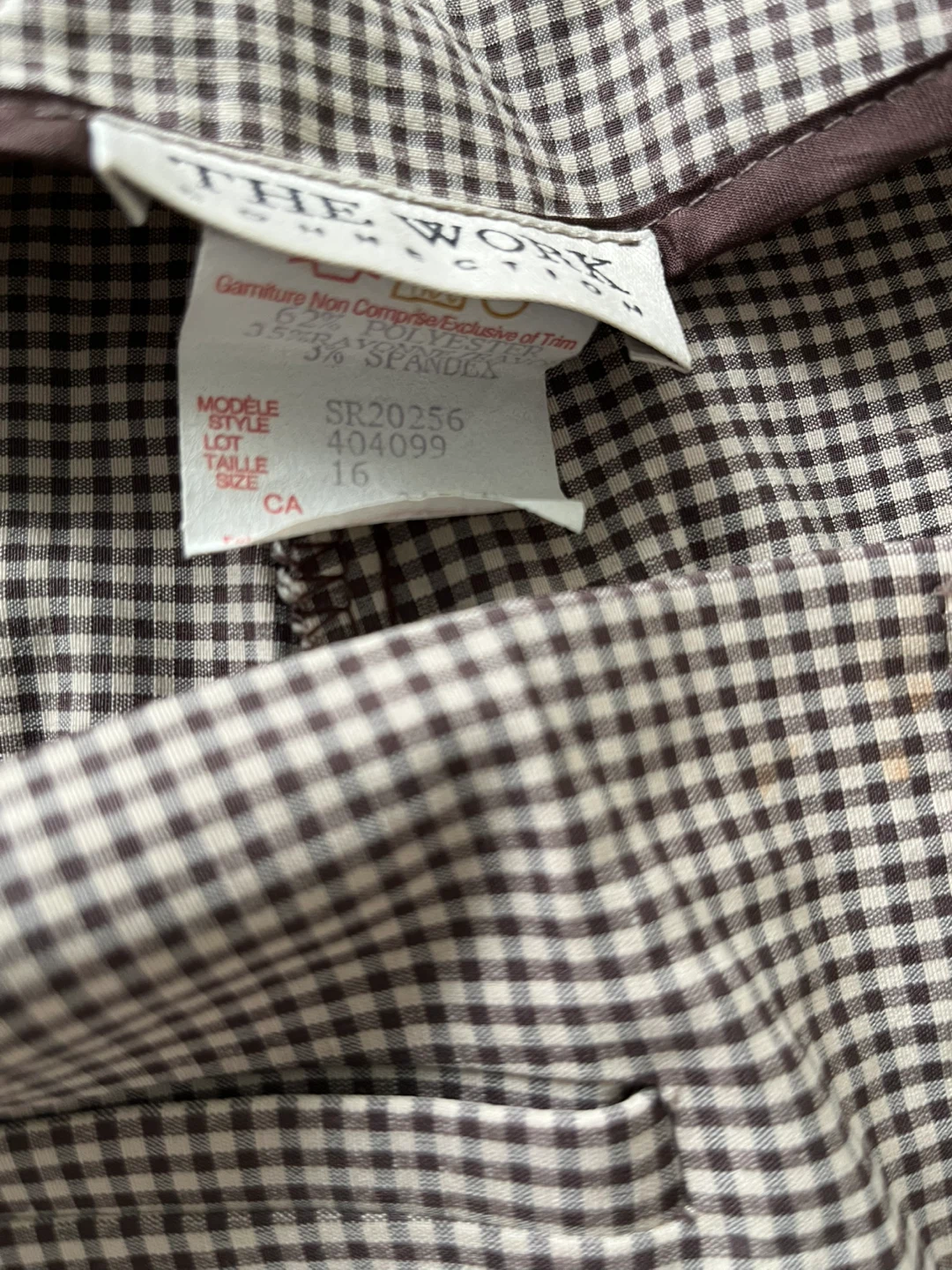 The Work Collection Checked Pants Size 16 - photo 3