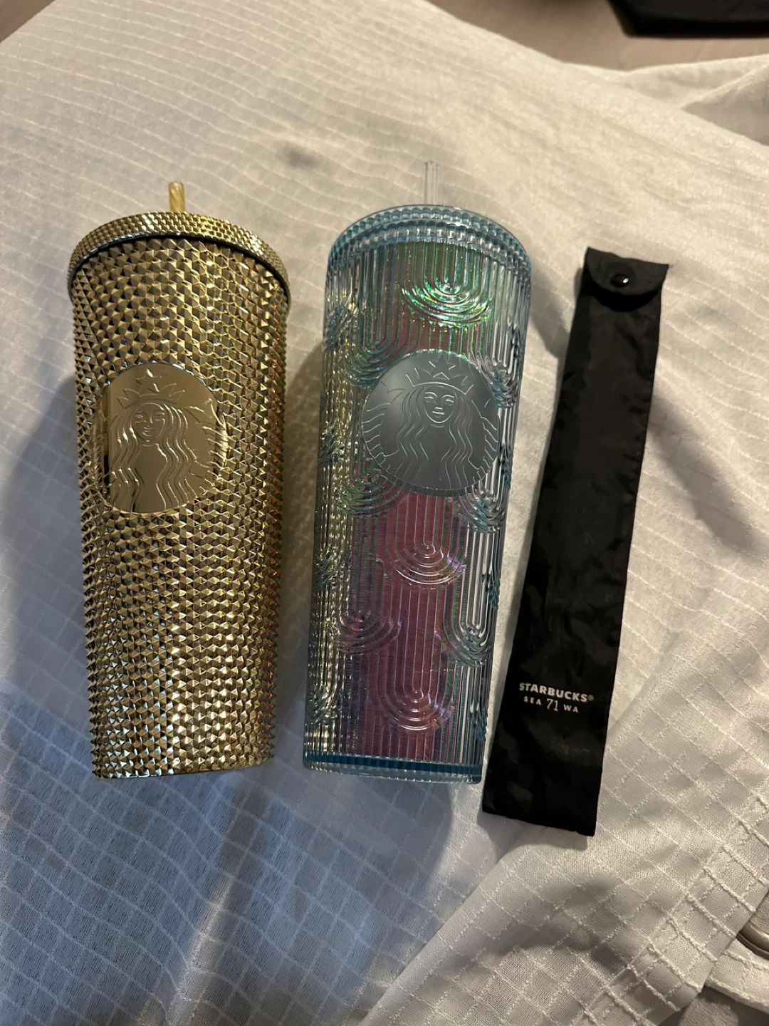 Starbucks Tumblers - Gold Studded & Iridescent