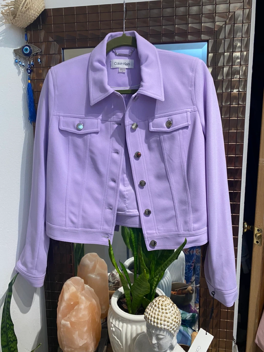 Calvin Klein purple lilac women’s blazer jacket