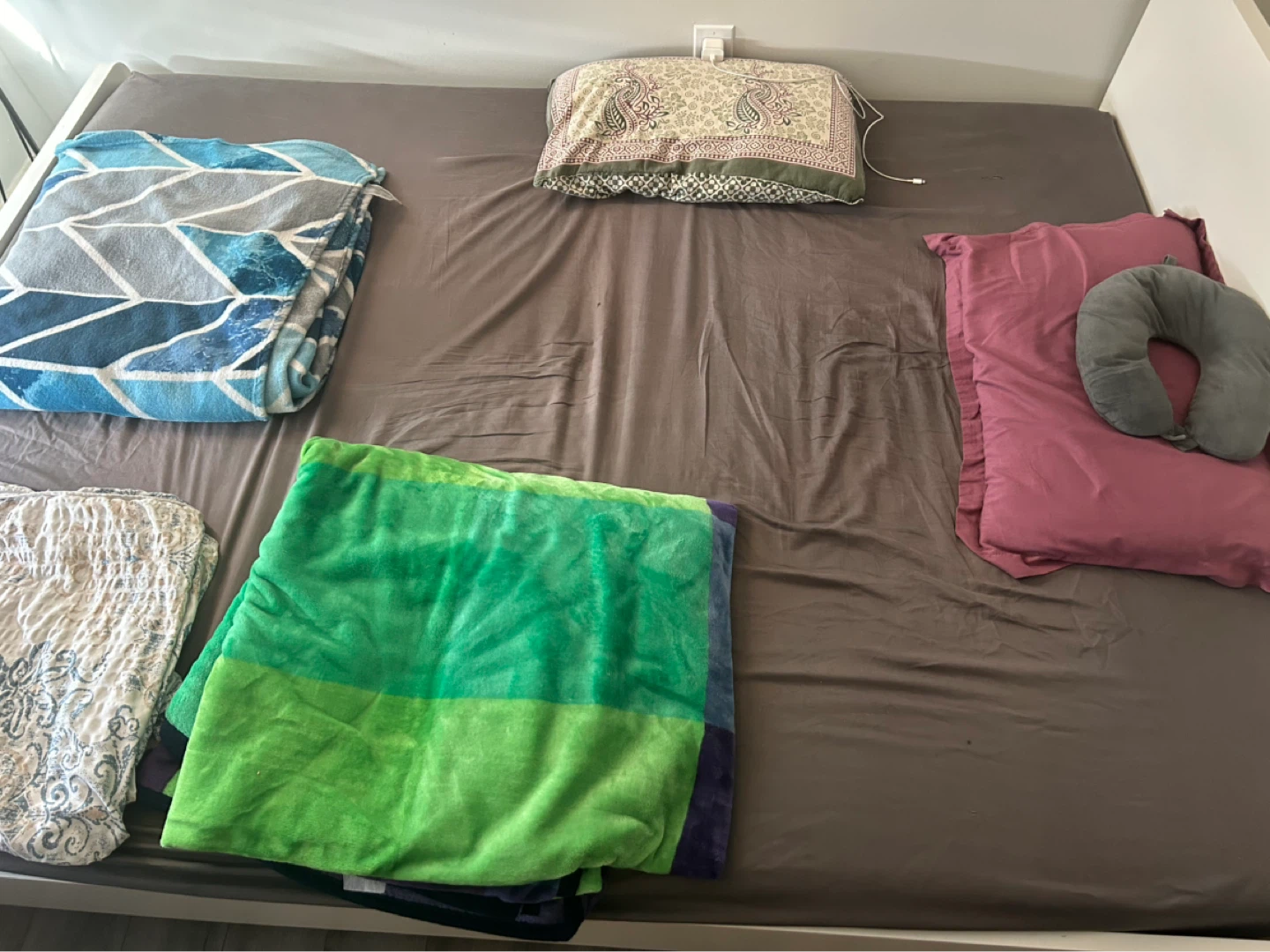 Queen Size Bed Frame + Mattress
